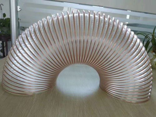 pu钢丝伸缩管,镀铜钢丝伸缩软管,食品级钢丝管 荣兴聚氨酯制品厂